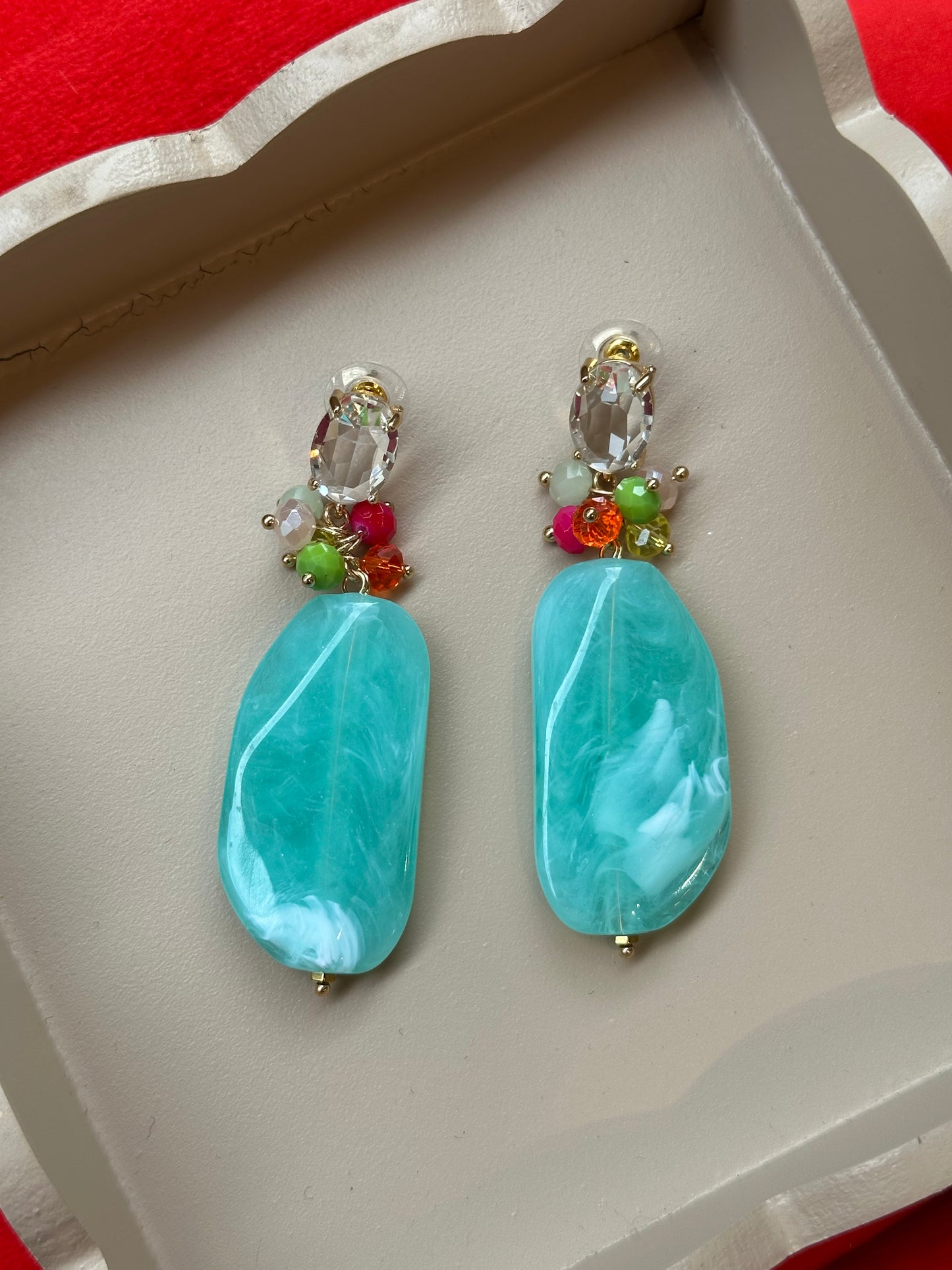 Boucles d’oreilles turquoise