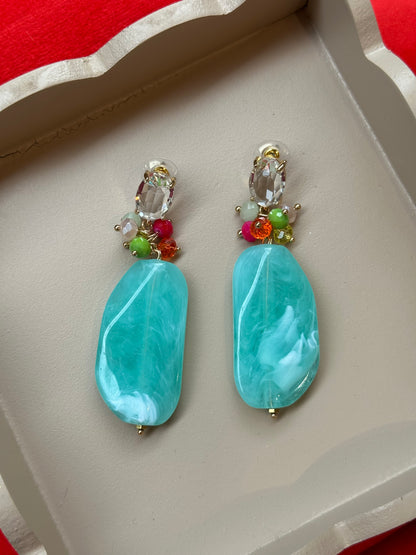 Boucles d’oreilles turquoise