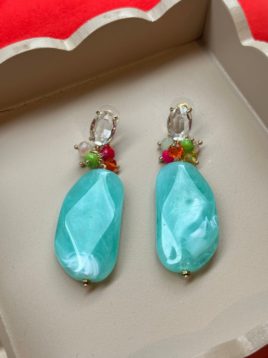 Boucles d’oreilles turquoise